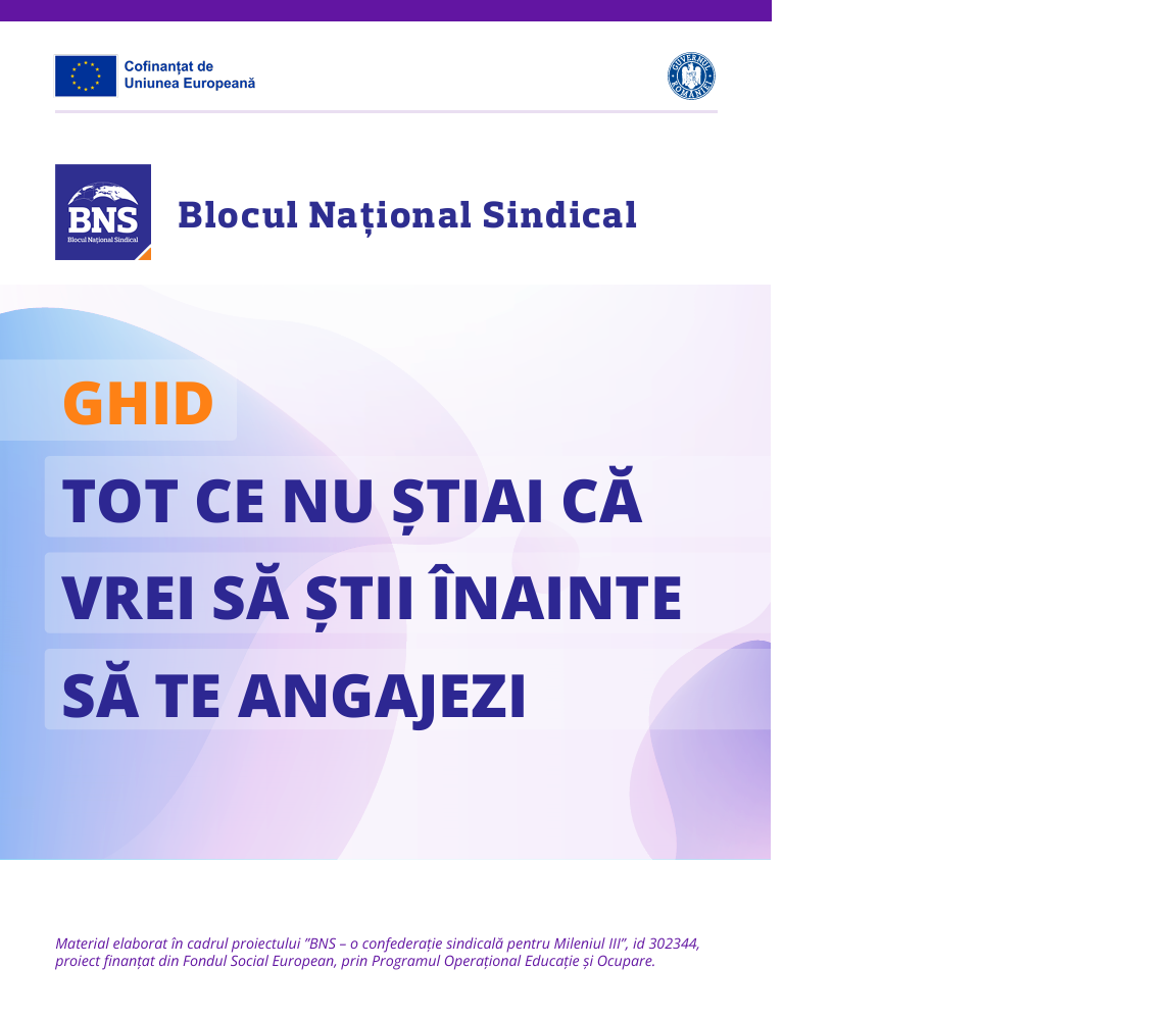 BNS a lansat Ghidul pentru tinerii aflați la primul loc de muncă. Tot ce trebuie să știi