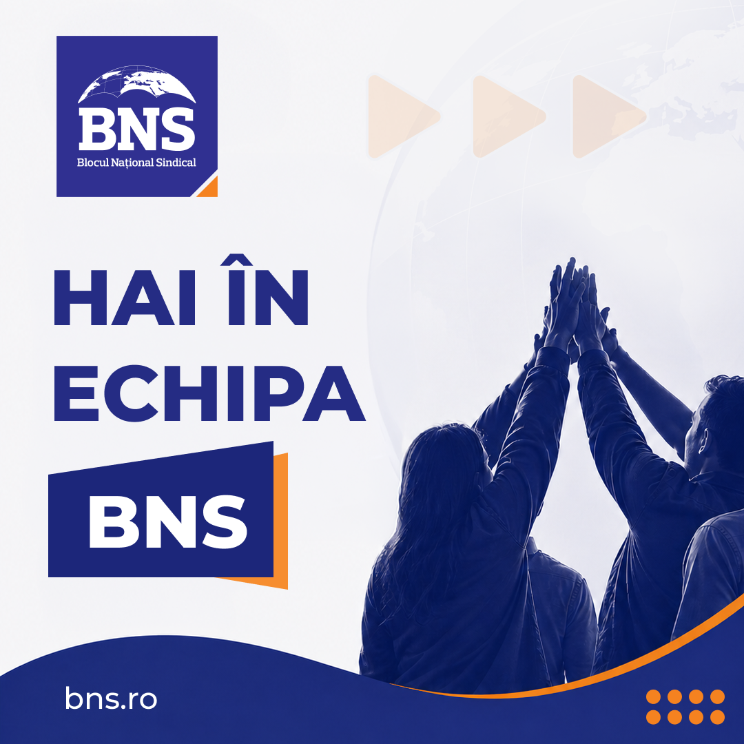 Blocul Național Sindical angajează! Căutăm 42 de experți județeni! Hai în echipa BNS 