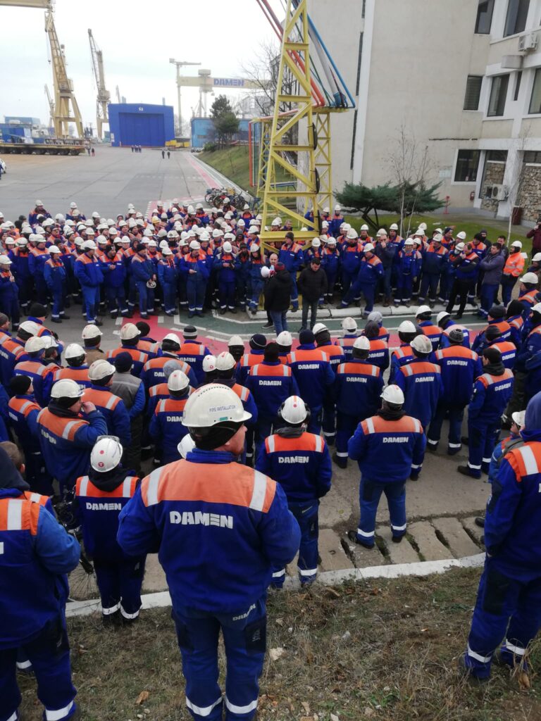 Scrisoare deschisă – Motivele protestelor zilnice a salariaților din SC Damen Shipyards Mangalia SA